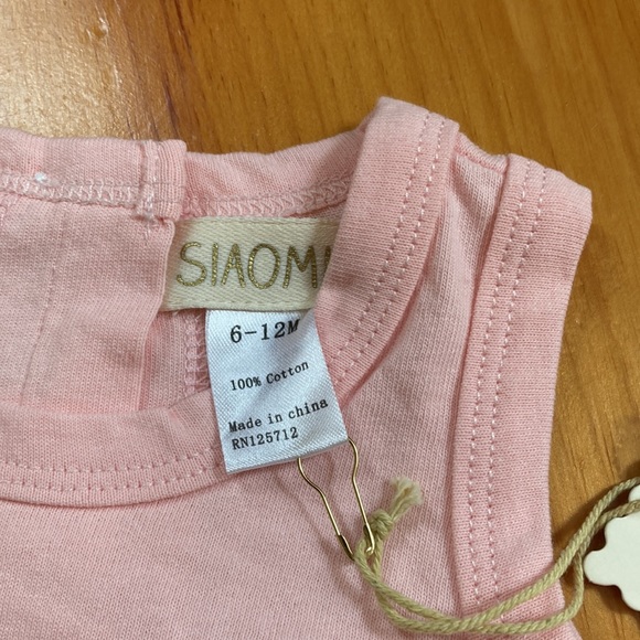 New! SIAOMIMI 6-12M Pink Bubble Onesie "Positive Energy" - Picture 3 of 6